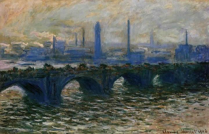 Claude Monet Waterloo Bridge Misty Morning